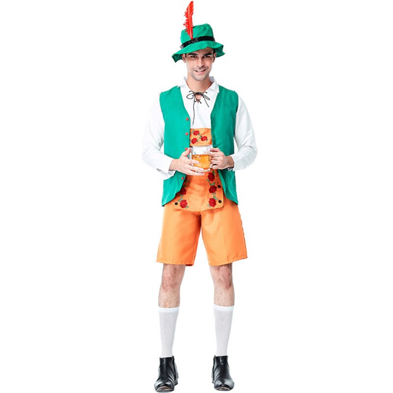 Oktoberfest kille kostym tyska bayerska öl outfits vuxna män oktoberfest kostymer