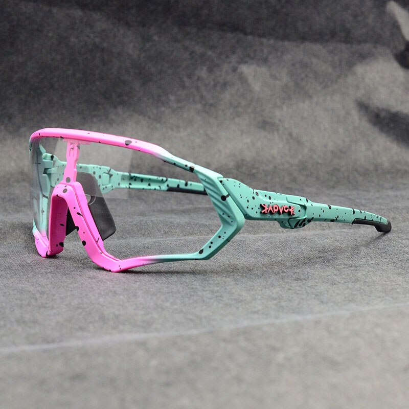 Clear Meekleurende Fietsen Zonnebril Sport Zonnebril Mannen Vrouwen MTB Road Fiets Fietsen Bril Brillen Unisex: 10