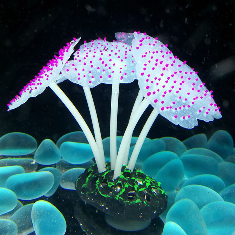 Siliconen Kunstmatige Aquarium Aquarium Koraal Planten Bloemen Onderwater Ornament Fish Tank Aquarium Decoratie Accessoires