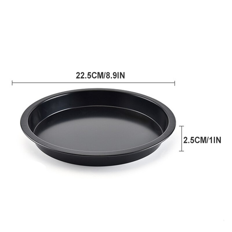 Pizza Pan Ronde Bakken Carbon Staal Pizza Plaat Bakken Non-stick Cake Bakvormen Cake Pan 8 Inch: Default Title