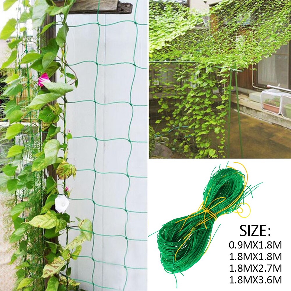 1.8*3.6m Garden Fence Millipore Nylon Net Climbing Frame Gardening Net Plant Fence Bird Net Vegetable Plant Trellis Netting Tool