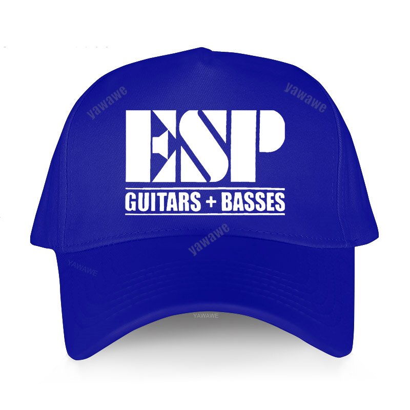 Summer Esp Guitars Caps Casual Adjustable Baseball Cap Men Music Guitars Hats: blue