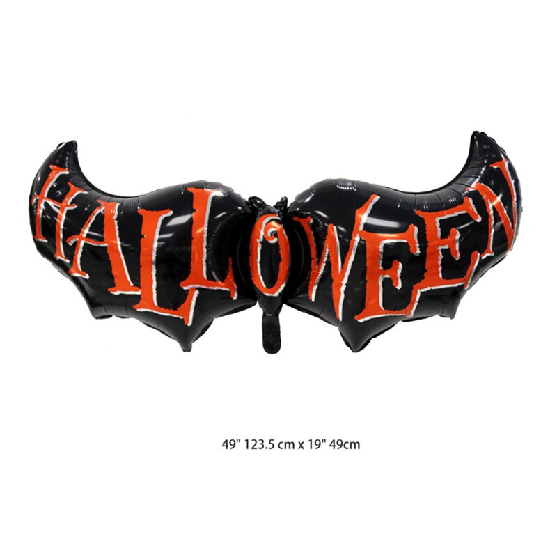 1pc Bat Wing Happy Halloween Ballonnen Party DIY Decoratie Aluminiumfolie Ballon Globos Bat Halloween Letters Ballon Home Decor: Letters