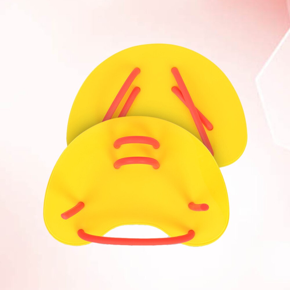 Swim Webbed Swim Webbed Paddling Palm Swimming Training Equipment Free Size (Yellow)