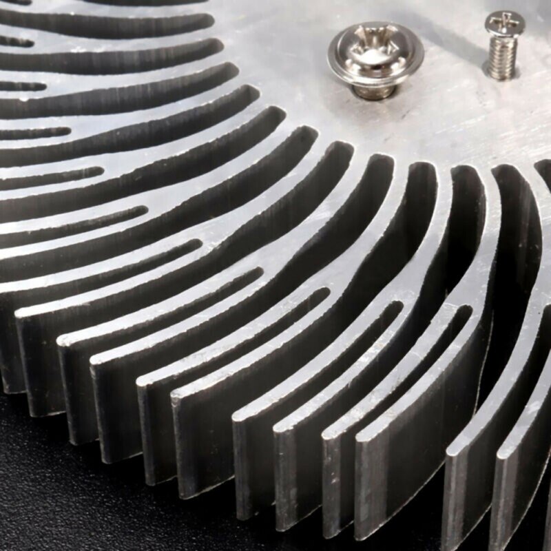 Led-radiator 90mm x10mm runde monterbar aluminium køleplade køling til 10w led heatsink lys radiator