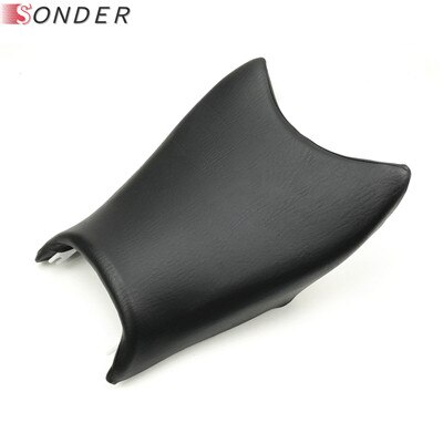 Asiento de pasajero para motocicleta KTM DUKE, cojín para asiento delantero y trasero de cuero, 390, 200, , , ,: Front-Black