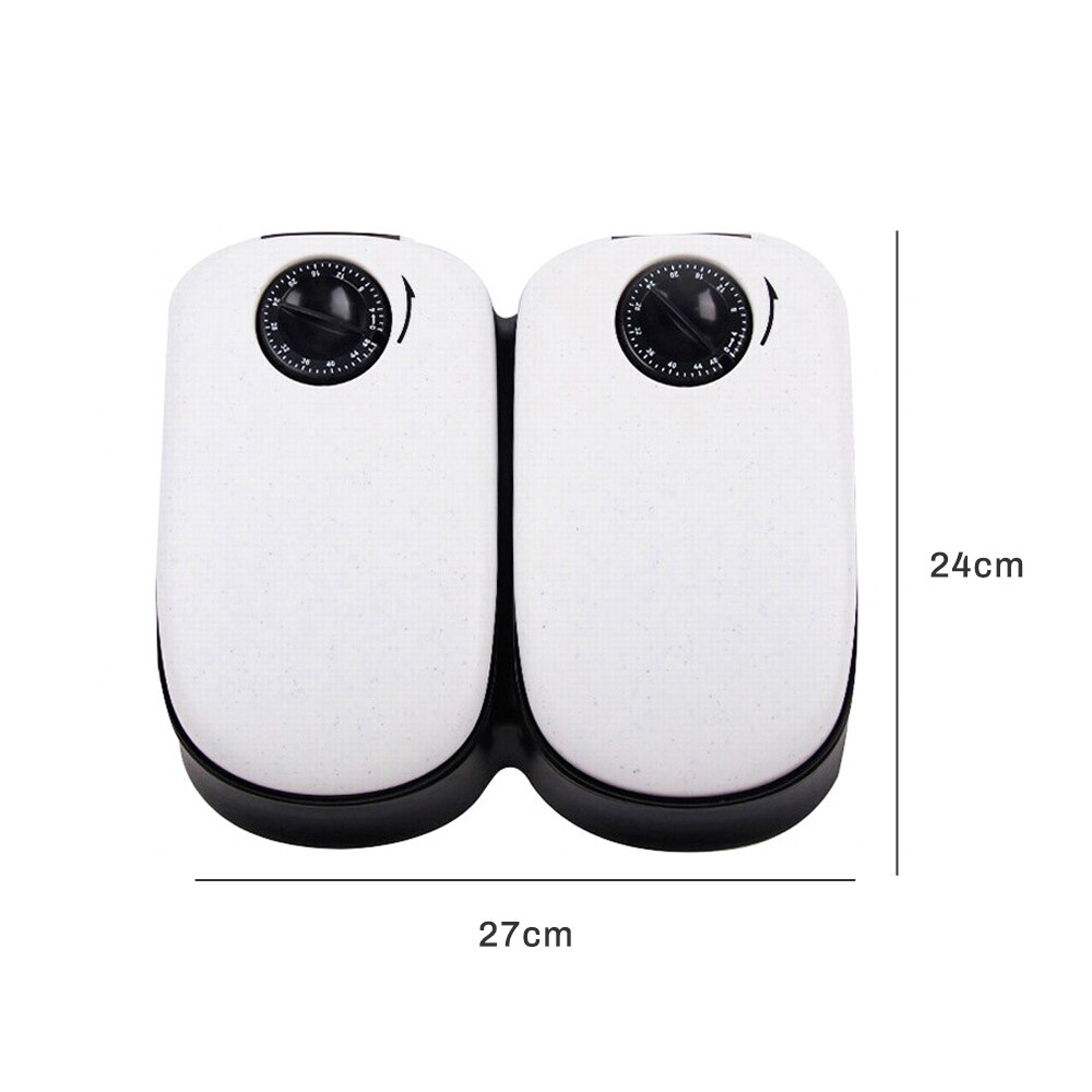 Automatic Pet Feeders US/UK/EU Plug With Voice Record Stainless Steel Dog Food Bowl Auto Cat LCD Screen Timer Food Dispenser: two bowl food feeder