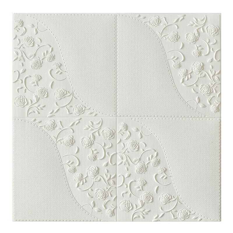 3D Wall Stickers ceiling sticker roof decoration Foam wallpaper waterproof DIY TV background wallpaper decoration sticker