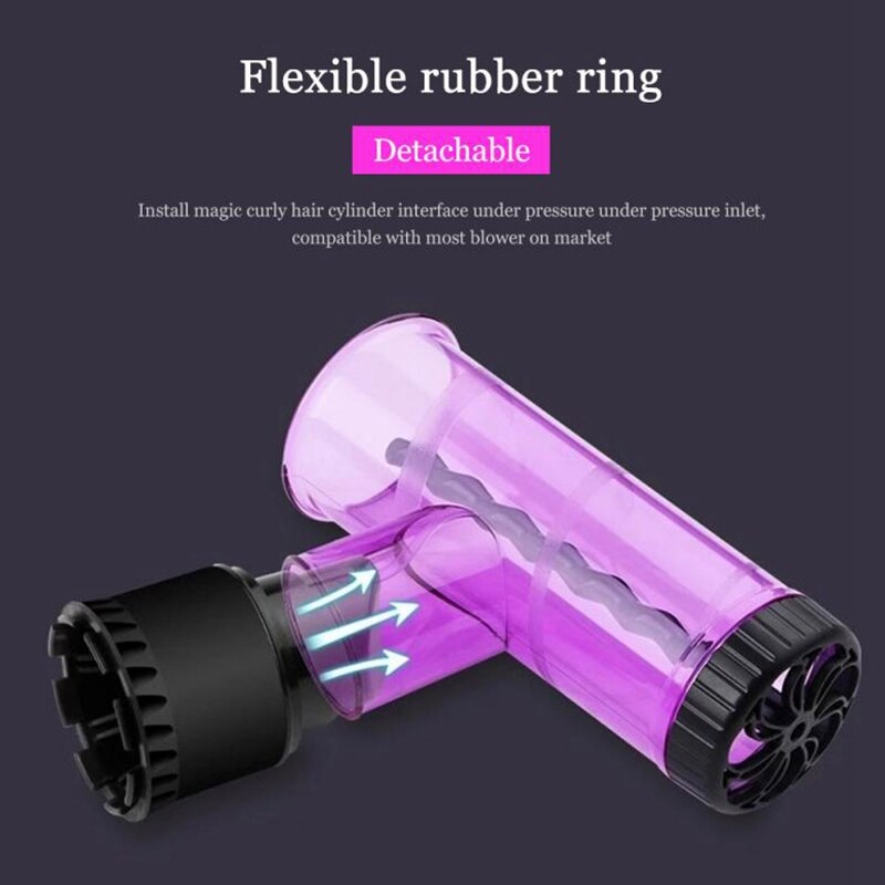 1Pcs Hair Curls Diffuser Tornado Style Automatic Hair Air Curler with 2 Curl Sticks Styling Tool