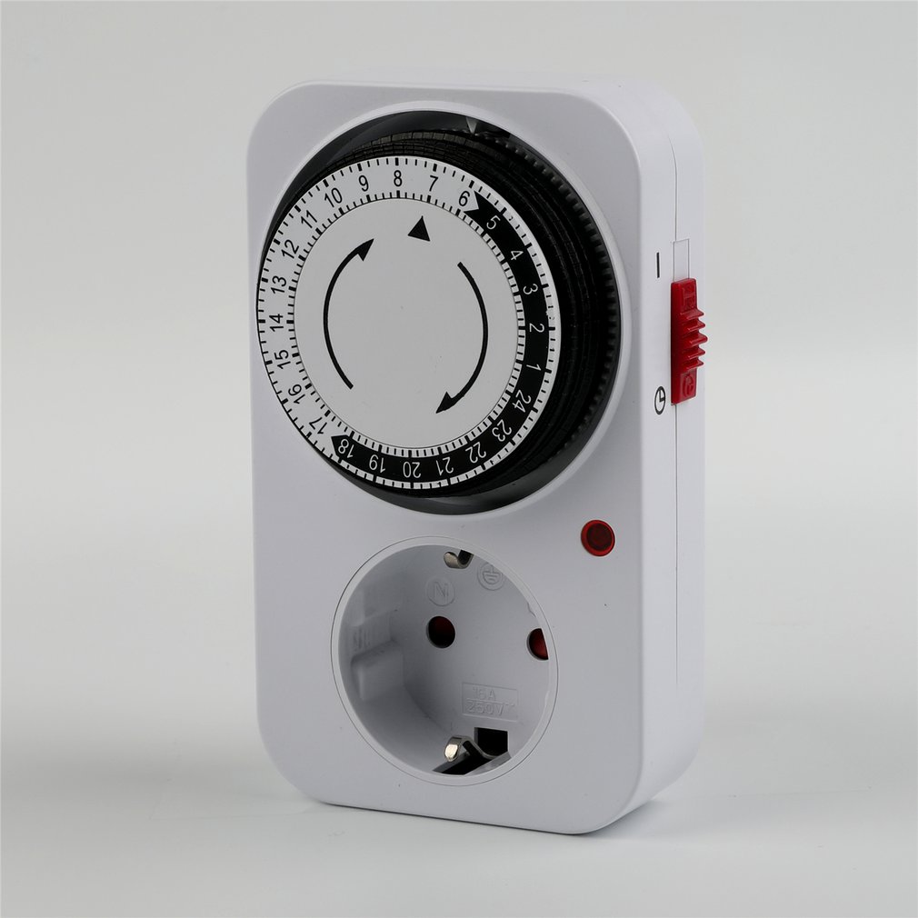 Digital 230V Timer Switch Socket Outlet Plug-in 24 Hour Programmable Time Control for Kitchen Electric Appliance