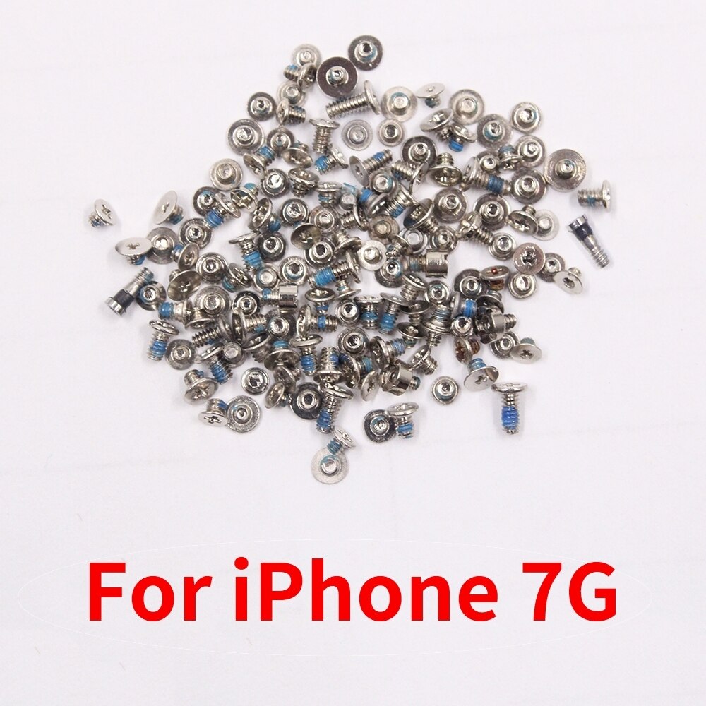 PINZHENG-Kit completo de tornillos para iPhone, juego de tornillos de repuesto, 2 tornillos de base inferior, accesorios, Perno de reparación, 7Plus, 8Plus