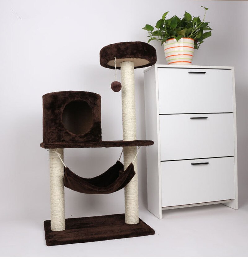 Pet Cat Plush Condos Small Cat Tree House Cat Scra... – Grandado