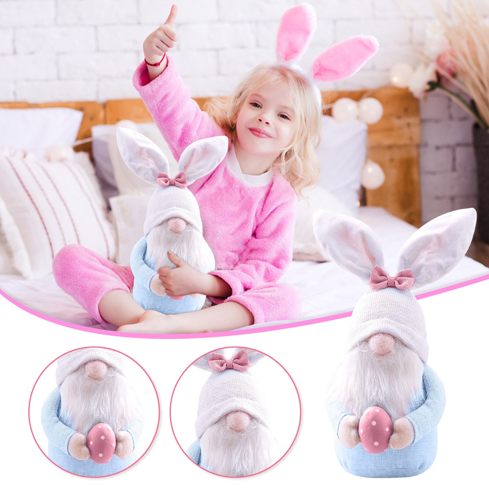 Decoration Faceless Doll Easter Cute Bunny Plush Toy Dwarf Home Decorations Party Plush Toys Мягкие Игрушки