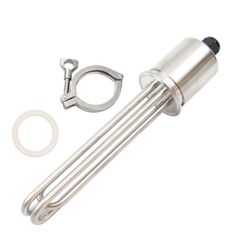 Alle SUS304 2 "Tri Clamp OD64 Edelstahl Elektrische Immersion Wasser Brau Heizelement: 220v 4500w / Heater Clamp
