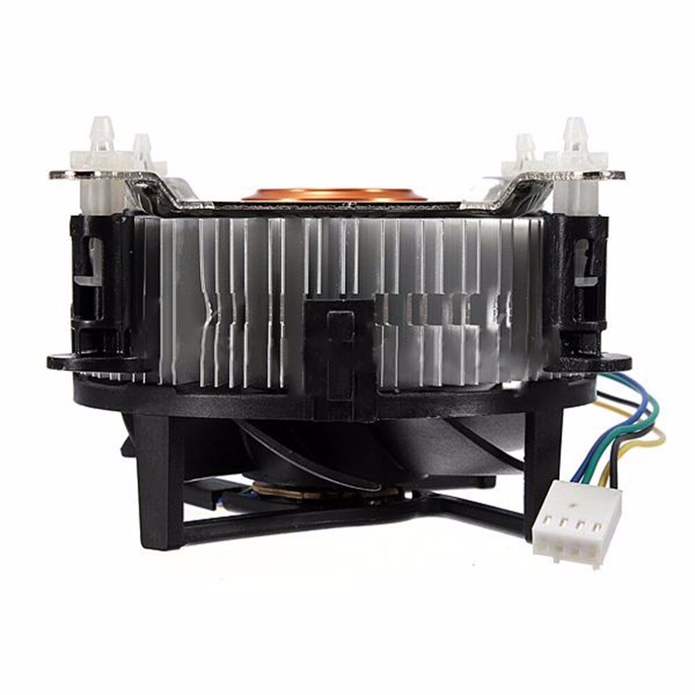 Aluminium Materiaal Cpu Koelventilator Koeler Voor Computer Pc Rustige Stille Koelventilator Voor 775/1155 /1156