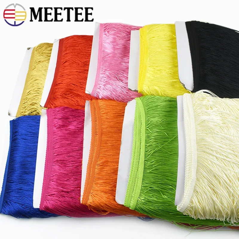 1/2/3M 50Cm Lange Franjes Kant Kwastje Latin Dans Rok Kwasten Fringe Gordijn Veters Trim kledingstuk Decor Trimmen Naaien Accessoire