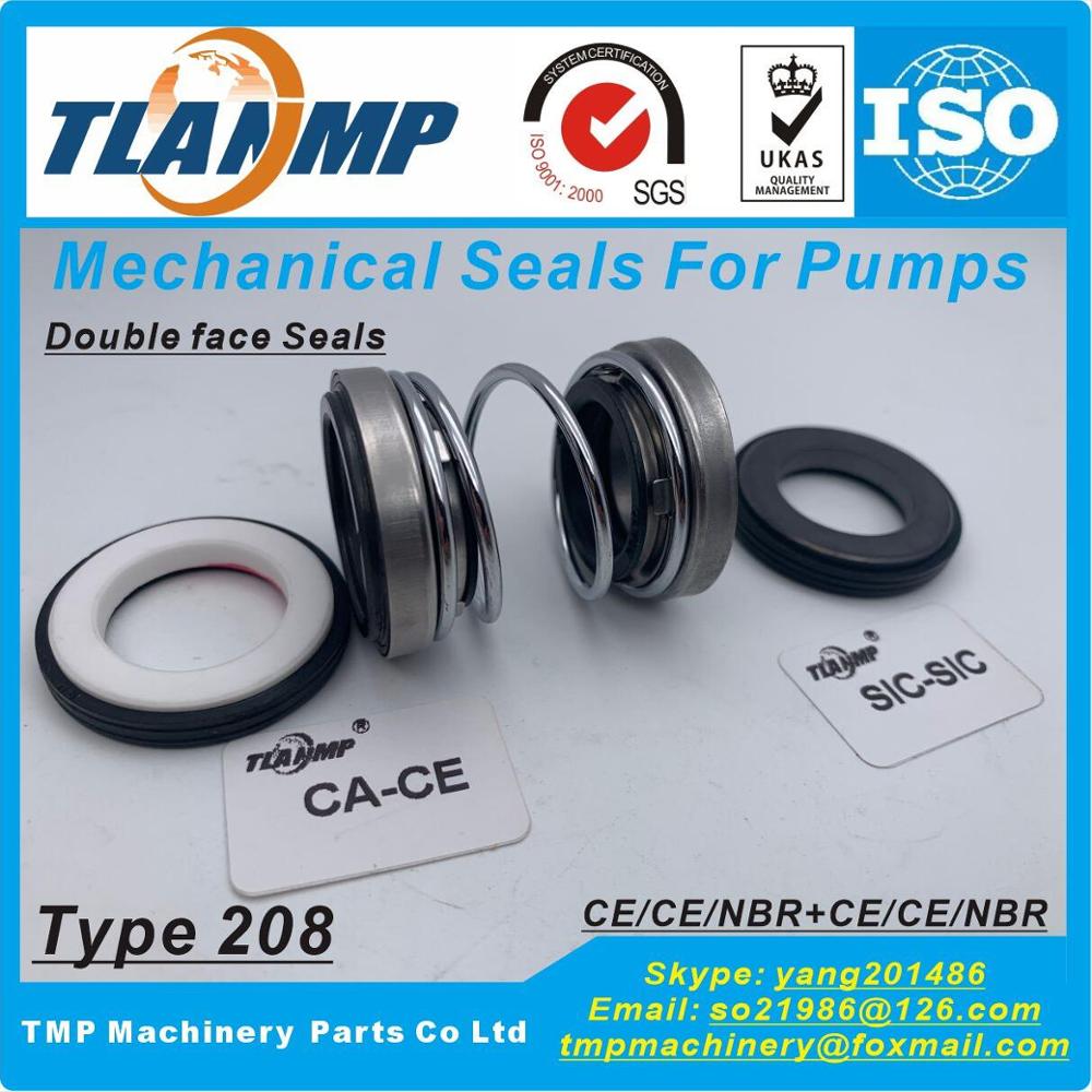 208-30 juntas mecánicas TLANMP de doble cara (Material: CA-CE-NBR, sic-sic-Vit, CE-CE-NBR) | Tamaño del eje 30mm, tamaño exterior 45mm: CA-CE-NBR SIC-SIC-V