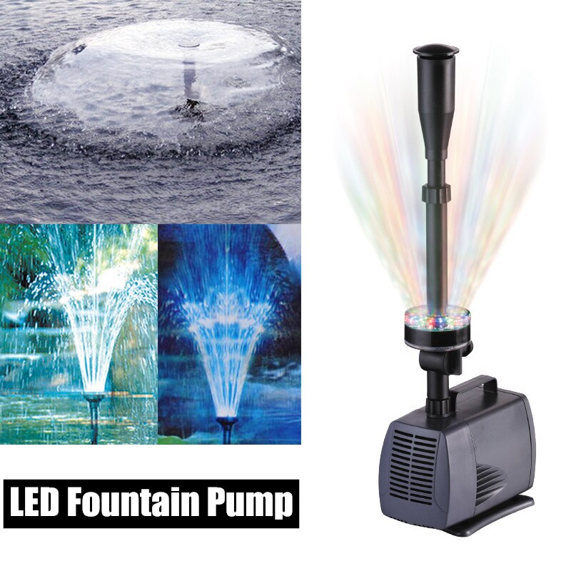 1Pcs 40W/45W LED Electric Water Feature Pump Small Fountain For Outdoor Garden Fish Pond Fish Tank Hydroponic Pond Garden Tool