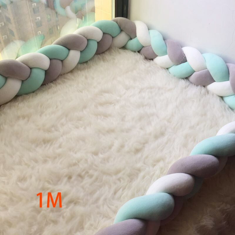 1M/2M Baby Bed Bumper Warm Bumpers in the Crib Kids For Newborn Babe Pillow Cushion Cot Room Infant Knot Things Protector Kids