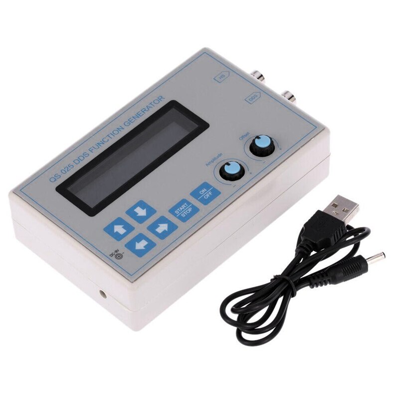 -Dc9V 1Hz-65534Hz 1602 Lcd-scherm Digitale Dds Signal Generator Module Vierkante Zaagtand Trilaterale Sinus Functie + Usb Ca