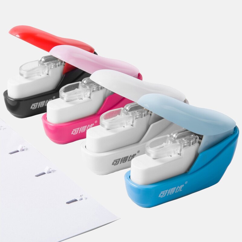 No Nails No Staple Stapling Machiner Mini Cute Book Stapleless StaplePaper Stapling Stapler Without Staple Stapler tool