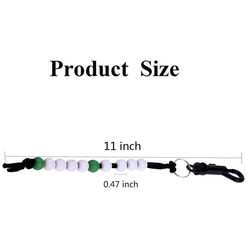 10 Pack Golf Bead Stroke Counter Golf Stroke Count Putting Score Counter for Referee