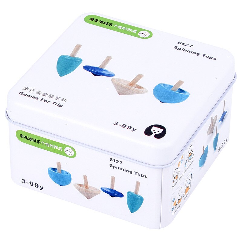 Baby Kids Cognitie Puzzels Speelgoed Peuter Ijzeren Doos Matching Game 3D Houten Puzzel Domino Gyro Sets Voor Kinderen Cognitieve: A11