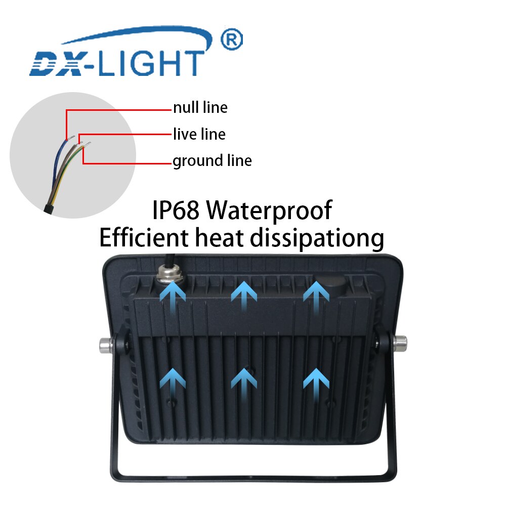 Led projektør 10w 20w 30w 50w 100w ultratynd led projektør projektør udendørs 110v/220v ip68 vandtæt udendørs havelampe