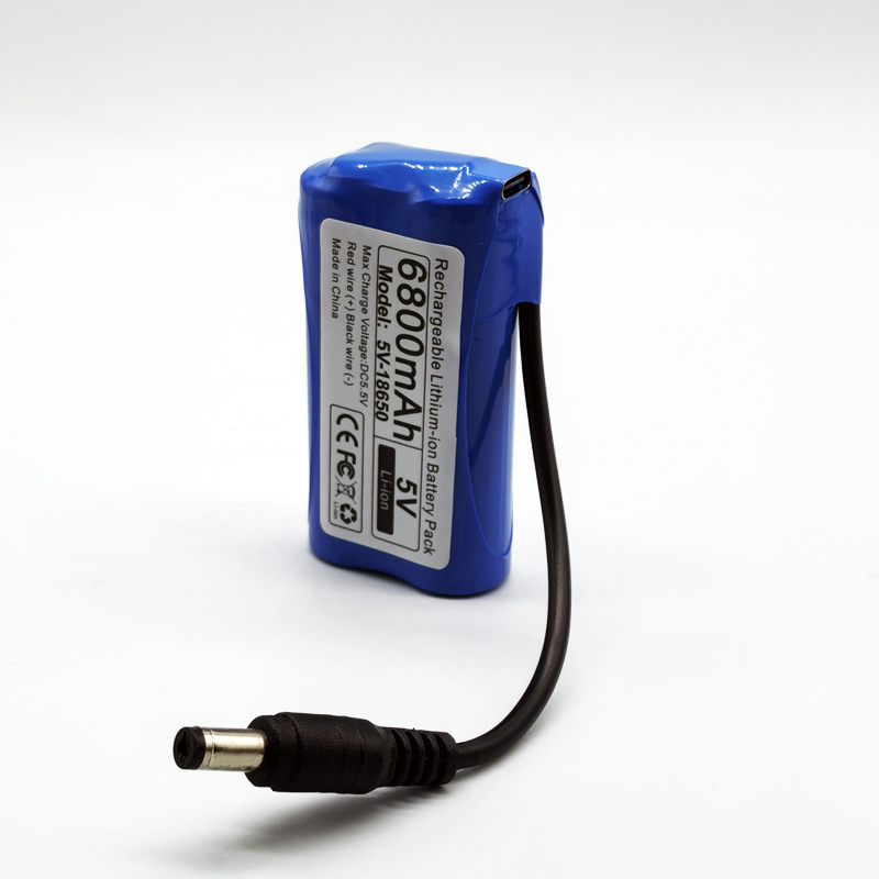 Original 6800mAh/12800mAh 5V 18650 lithium battery pack for Single Chip Microcomputer Outdoor LED Lamp,USB Fan,Bluetooth Speaker: Yellow