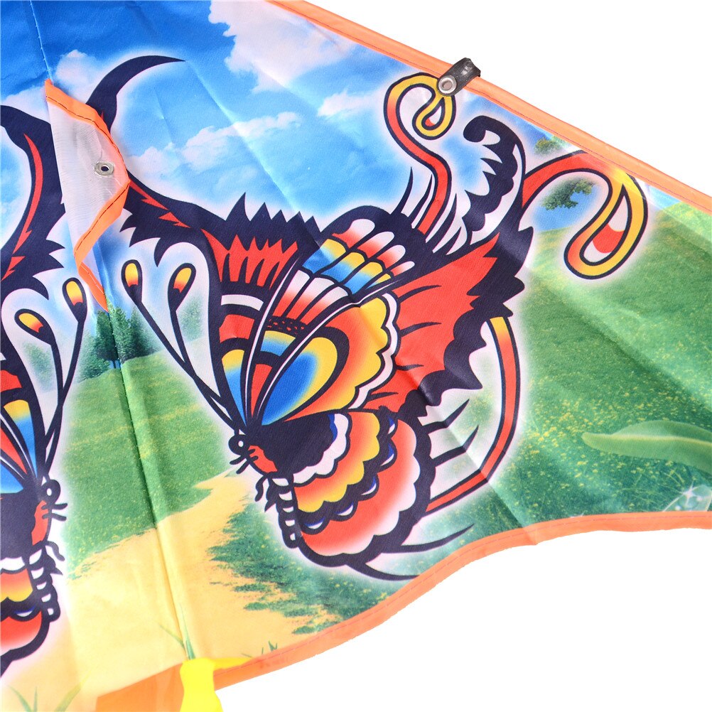 1Pcs Traditionele Vlinder Vlieger Makkelijk te Vliegen Kleurrijke Dier Stijlen Opvouwbare Kite Outdoor Fun & Sport Voor Kinderen Kinderen 80cm