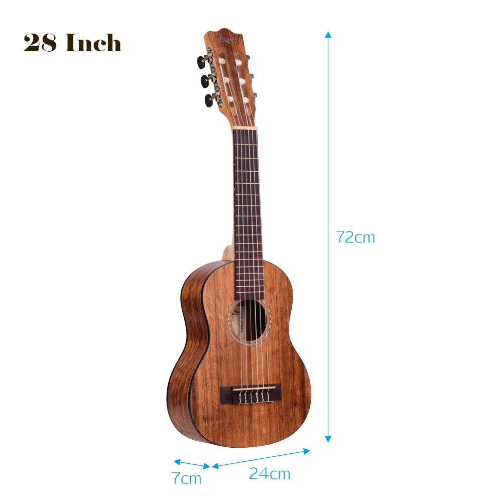 21/23/28 Inch 15 Frets Mahonie Sopraan Ukulele Set Gitaar Sapele Teakhout 4/6 Strings Hawaiian Gitaar Muziekinstrumenten: 28 inch