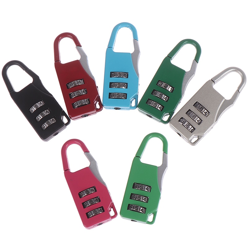 2 Pack Hasp Combinatieslot Bagage Koffer Hasps met 3 cijfers Wachtwoord Sloten, Zwart 65mm Toolbox Opbergtas Vaste Klink Accessoires Zakenreis Reizen