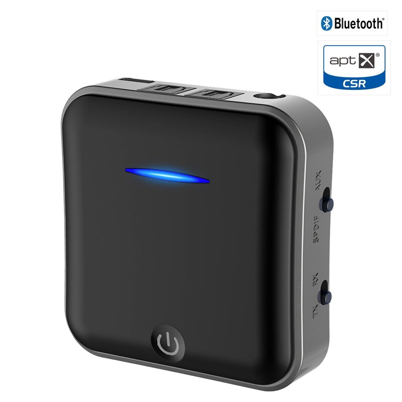 CSR8675-transmisor Bluetooth APTX HD estéreo 2 en 1, receptor inalámbrico 5,0 con adaptador de conector Toslink/3,5 AUX/SPDIF para auriculares de TV: Default Title