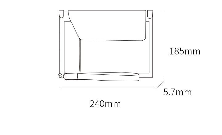 NoEnName-Null File Storage Bag Business Multi-layer Document Certificate Package Portable Multi-function Passport Package