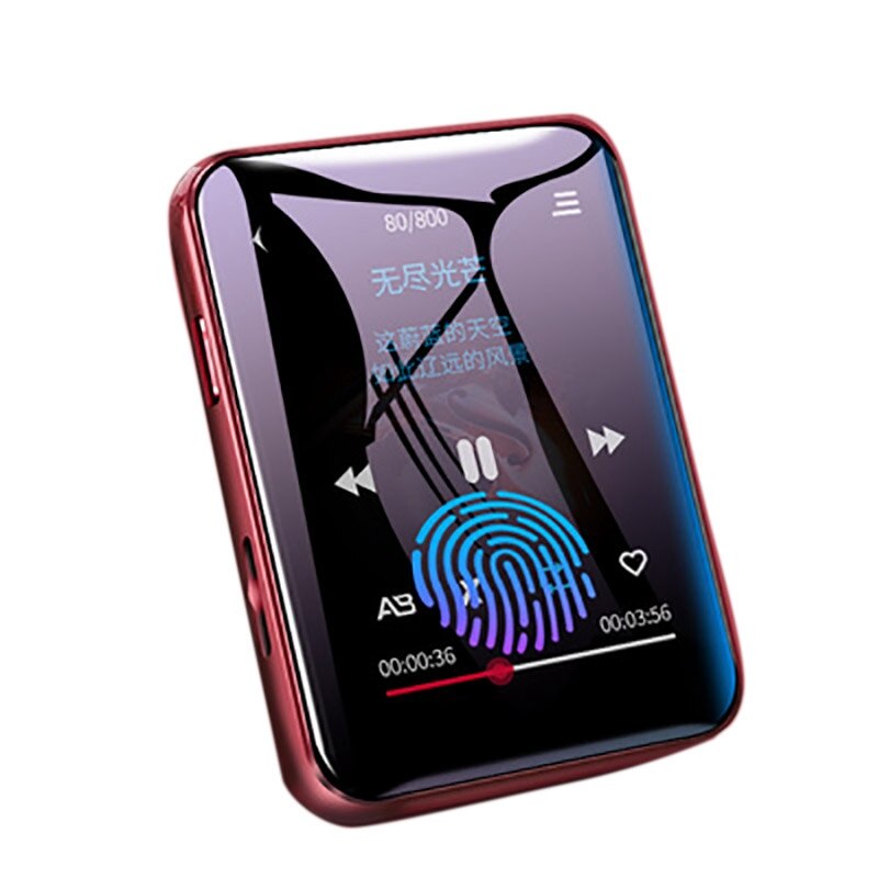 BENJIE X1-reproductor MP3 Sn, con E-Book, HiFi, 8G, Bluetooth: Red