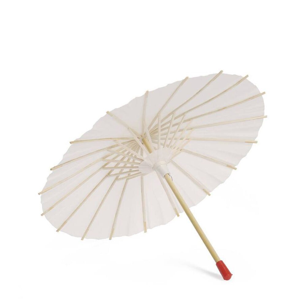 Style Bamboo White Paper Umbrella Tissue Paper Paraso Chinese Traditional Ancient Craft Umbrella