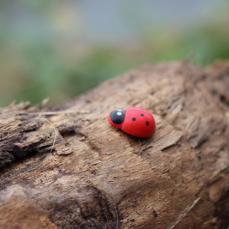Kunstmatige lieveheersbeestjes mini knutselen miniatuur feeëntuin huisdecoratie huizen micro landschapsarchitectuur decoratie doe-het-zelf accessoires