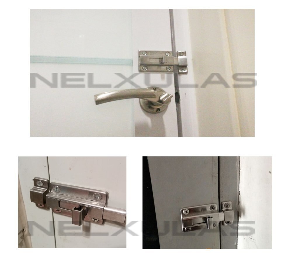 2pcs Stainless Steel Door Latch Sliding Lock Barrel Bolt 2-1/2" / 3-1/2" / 4-1/5"