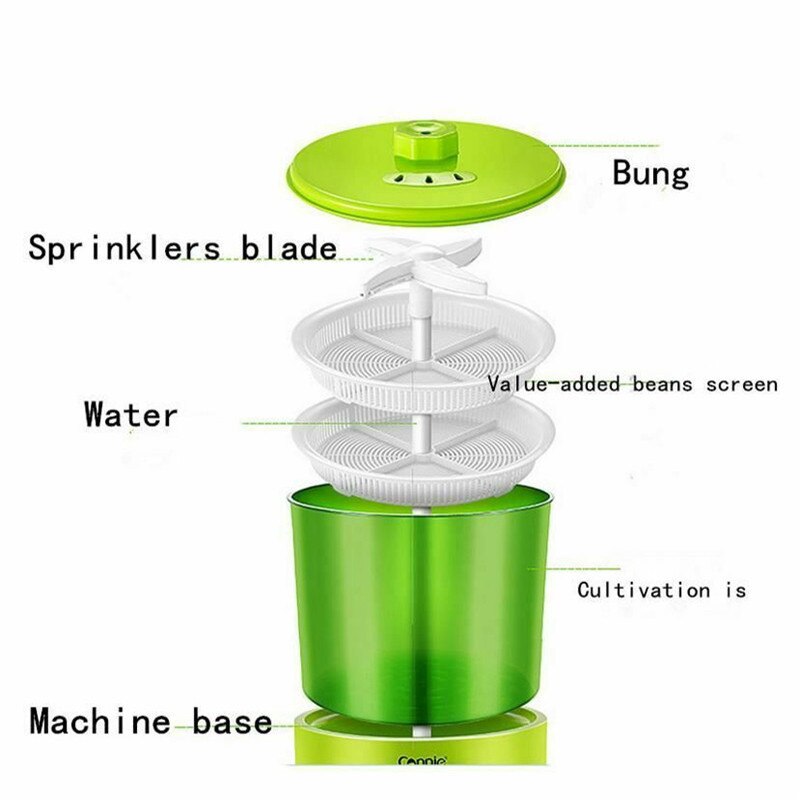 Household 2/3 Layers Bean Sprouts Automatic Electric Multi-functional Healthy Green Seeds Growing Bean Sprout Machine