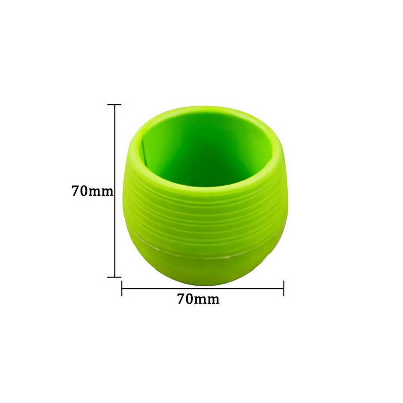 Colourful Round Plant Pot PP Mini Container For Cactus Flower Planters For Succulents Decor Plants Desktop Flower Pots: green