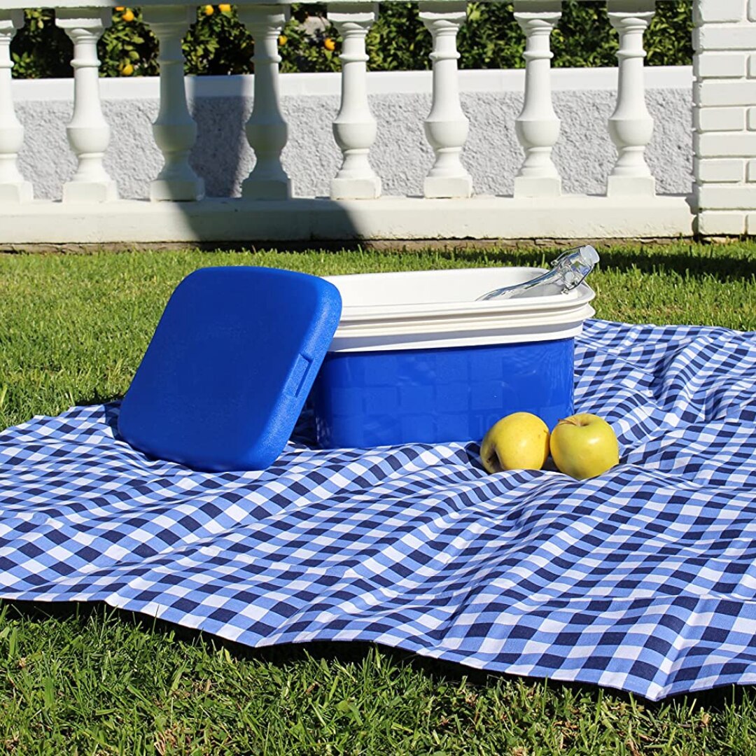 KROWN - Nevera Portátil Térmica, Azul y Blanco, Polipropileno, Ideal Para Actividades al Aire Libre en el Jardín, Camping, Barbacoas, Pícnic, Playa. Capacidad - 10 Litros / 16 Litros / 25 Litros / 32 Litros