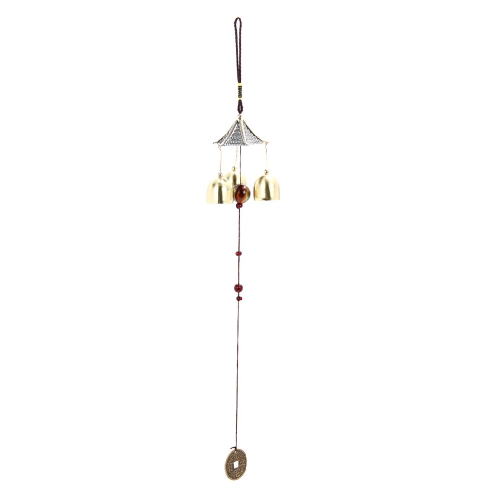 Amazing Heart Bronze 8 Tubes Wood Chapel Church Bells Wind Chimes 76440