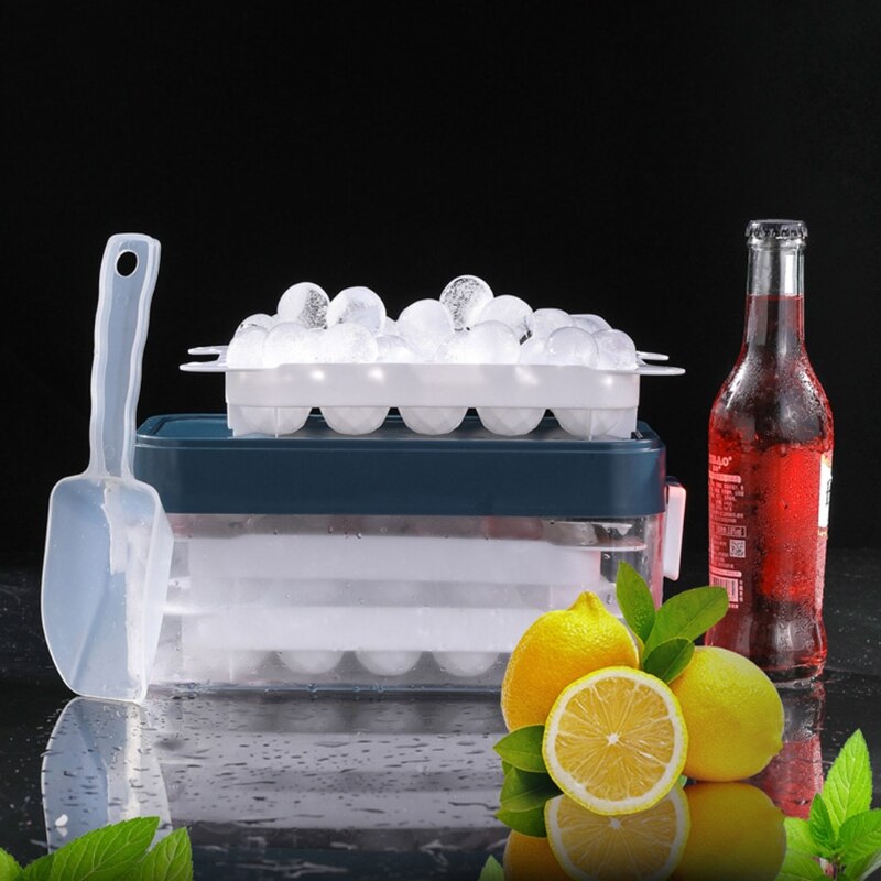 15 Grids Ice Cube Molds Tray Plastic Ice Cubes Box Reusable Bar Whiskey Beverage Cooler Chilling Mold Drinking Home Kitchen Bar