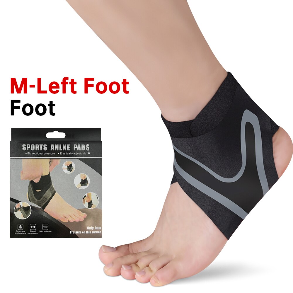 Protective Sport Ankle Support Elastic High Protect Sports Ankle Equipment Safety Running Basketball Ankle Brace Support: M Left