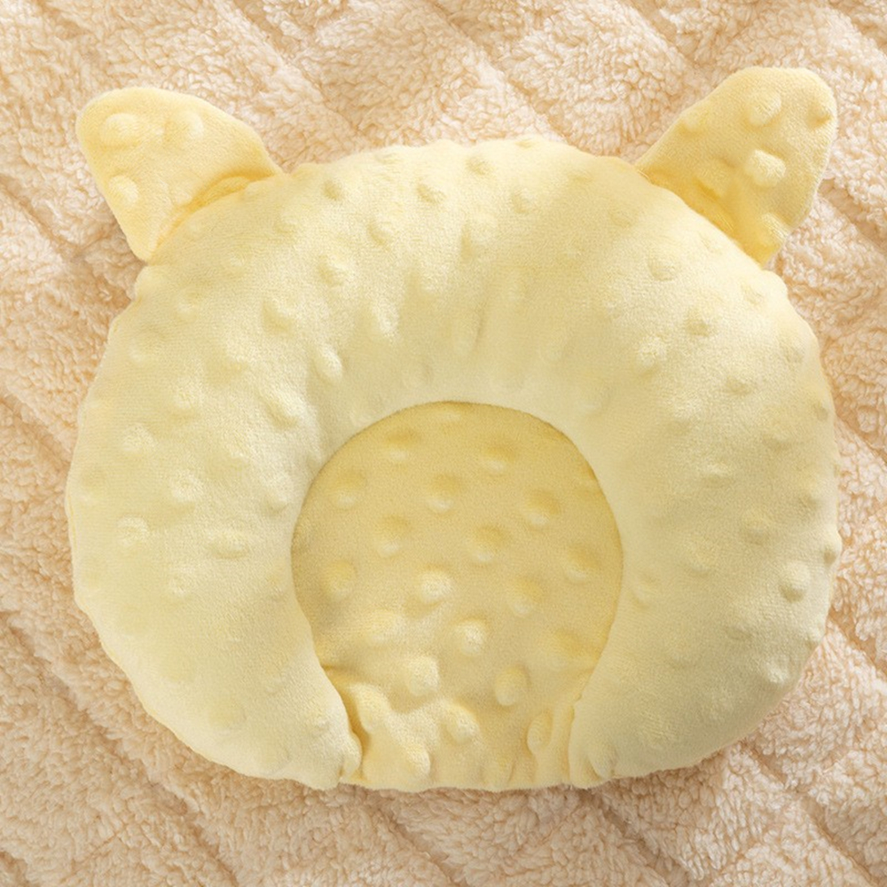 Beanie Velvet Massage Breathable Baby Pillow Solid Color Shaped Pillow Christmas Halloween Thanksgiving Easter Year: Yellow