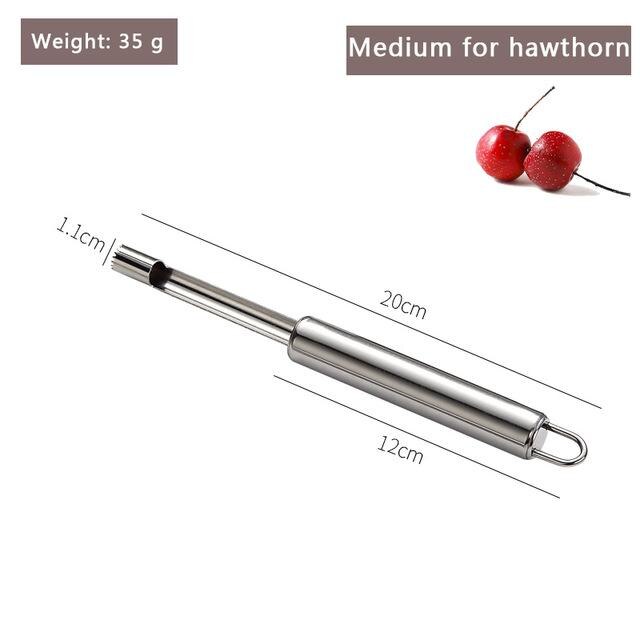 Fruit Coring Machine Stainless Steel Fruit Pear Coring Machine Seedless Machine Kitchen Coring Tool Hawthorn Jujube Corer: In the Corers