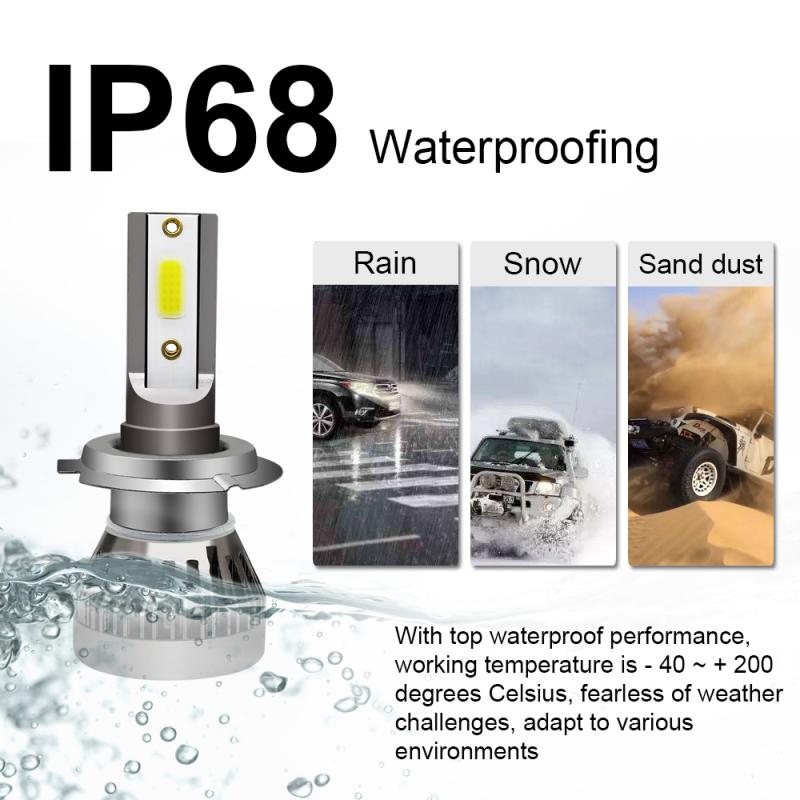 H7 LED Scheinwerfer Conversion Kit COB Birne 120W 26000LM Weiß High Power 6000K Auto Scheinwerfer Lampen Auto Lichter zubehör