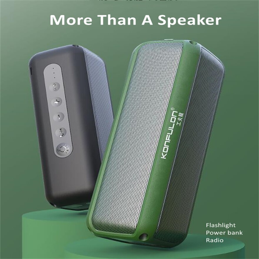 Wasserdichter lautsprecher, 4000- mah-powerbank, radio, usb-stereo-bluetooth-musikbox, soundbar, outdoor-lautsprecher, tragbare audio-taschenlampe