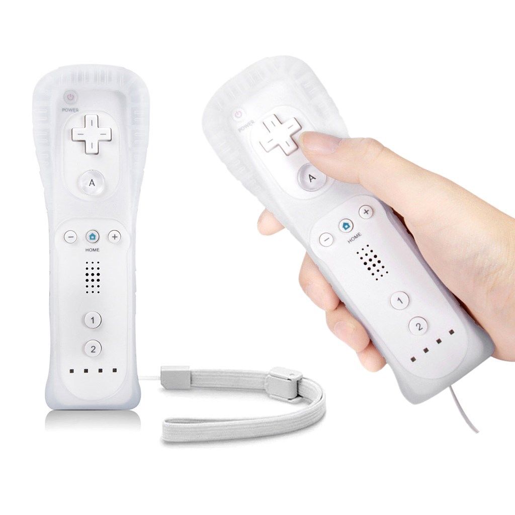 Draadloze Afstandsbediening Voor Wii Ingebouwde Motion Plus Gamepad Met Siliconen Case Motion Sensor