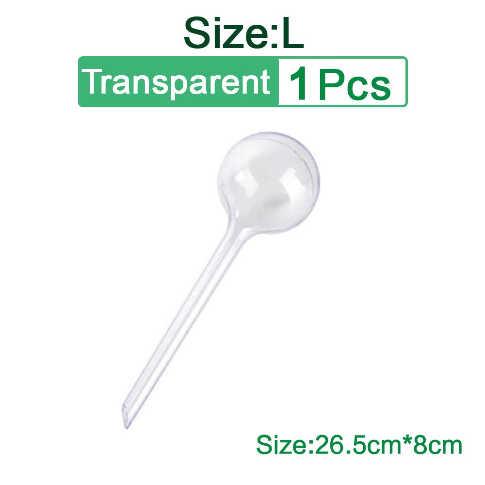 1/4/10 PCS Automatic Plant Watering Bulbs Self Watering Balls House Garden Water Can Houseplant Device Drip Irrigation System: L Transparent 1Pcs